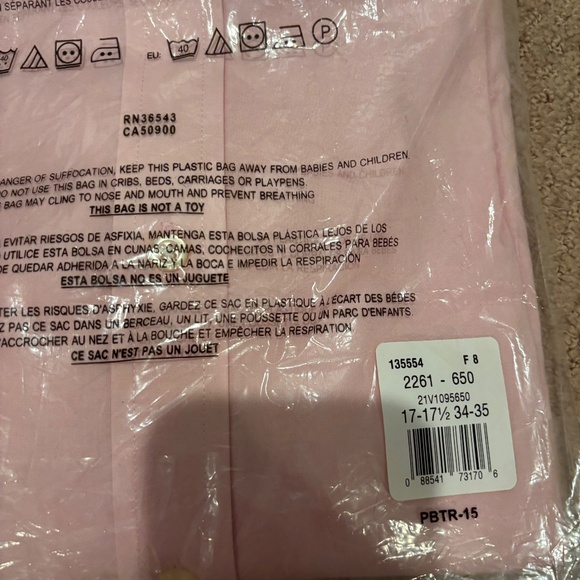 Arrow Van Heusen Regular Long Sleeve Button Down Size 17-17 1/2 34/35 New! - Picture 8 of 10